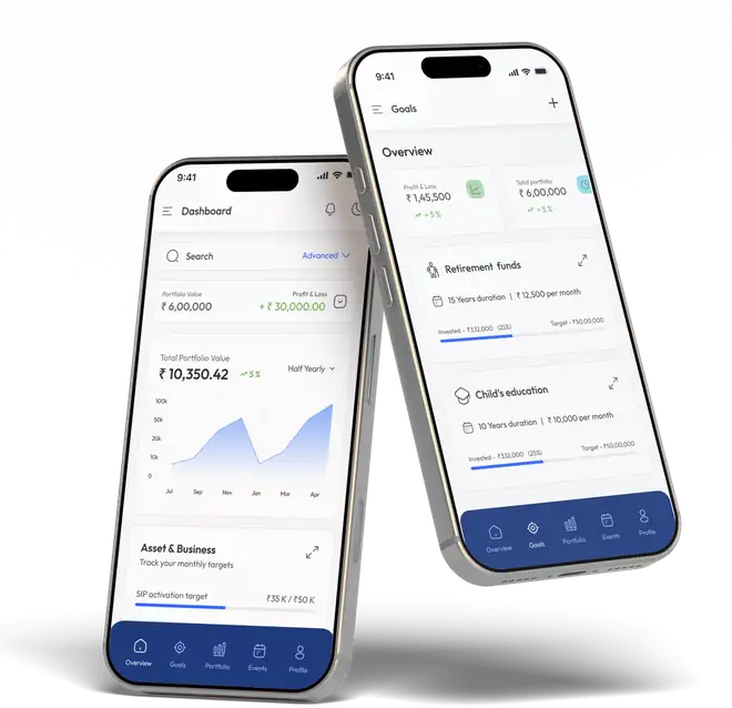 Financial Services case study mockup